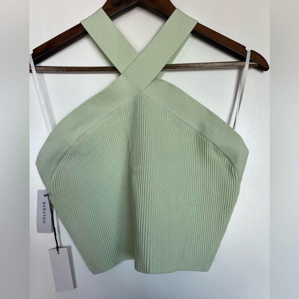 Babaton Sculpt Knit Criss Cross Cropped Tank